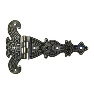 Dekoratif, Tek Kuyruklu Menteşe - 69x102 mm, Büyük, Antik, 1 Adet