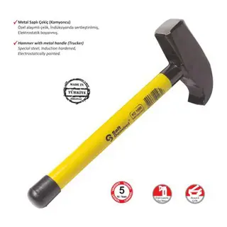 Sait Demirci Kamyoncu Metal Saplı Çekiç 1000 gr