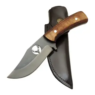 Geyikli YCL3 Eskitme cı Bıçağı 20cm - Ahşap Sap, Kılıflı