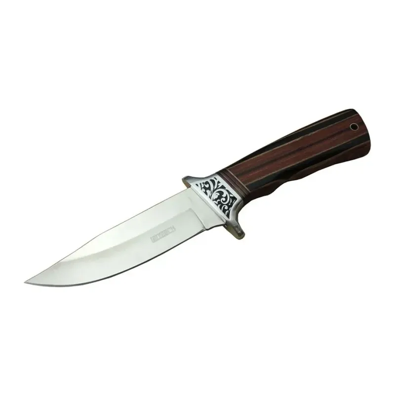 Lanmark A058-1 Kamp Bıçağı 26,5 cm - Ahşap Sap, Kılıflı