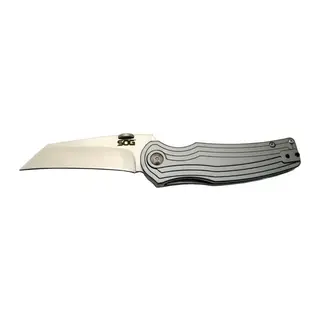 Sog Pinkerton 0689 Gri Kamp Çakı 18cm - Yarı Otomatik, Kemerlikli, Kutulu