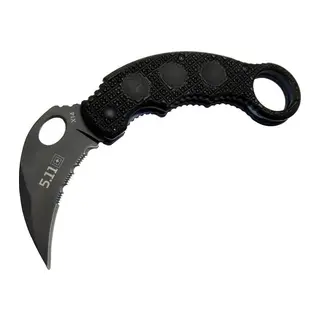 X14 5.11 Siyah Karambit Koleksiyon Çakı 16 cm - Plastik Sap