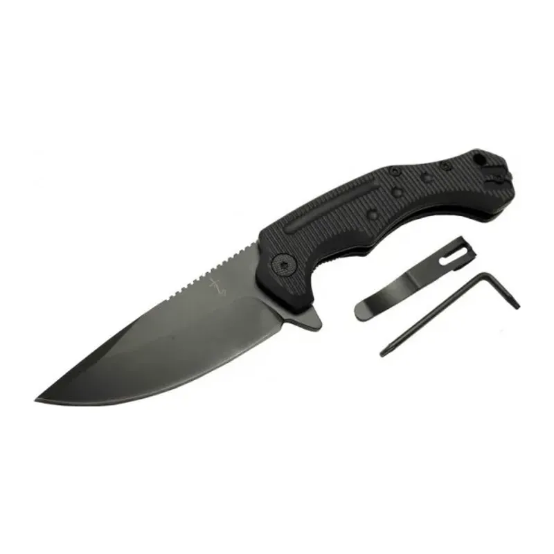 Zero Error 7-12 Black Çakı 22 cm Manuel, Kemerlikli