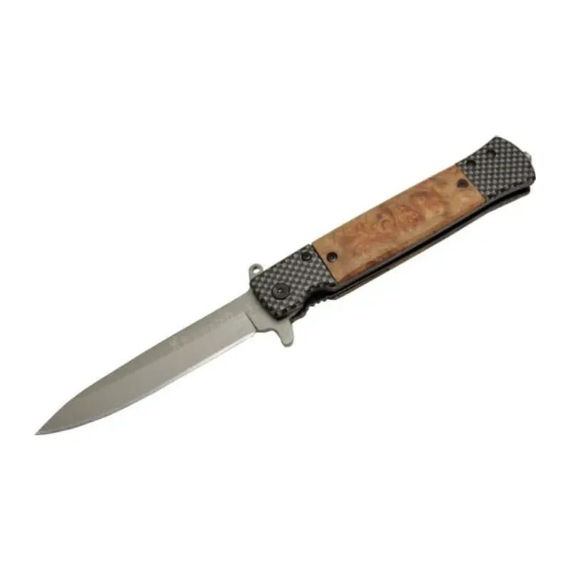 Browning HC02 Damalı Çakı 22 cm Manuel, Kemerlikli
