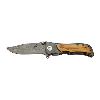 Browning 2-32 Damascus Çakı 20 cm Manuel, Kemerlikli