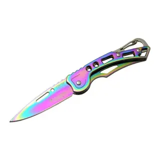 Alaska SDR-3X Gökkuşağı Metal Çakı 15,5 cm Manuel, Kemerlikli