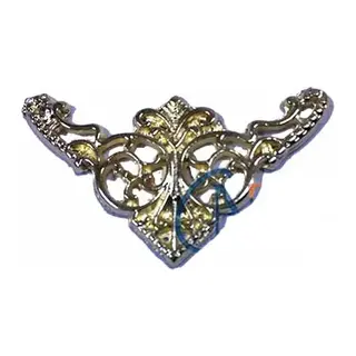 Dekoratif Köşe Süsü, Köşelik - Küçük, 19x34mm, Sarı, 1 Adet