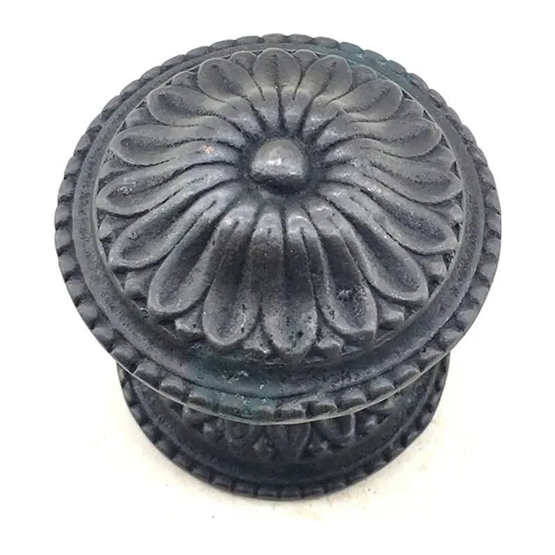 Antika Tarz Dekoratif Pirinç Kapı Babası - 73mm, Oksit