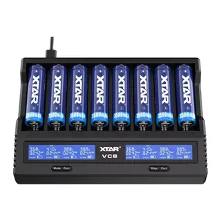 Xtar VC8 Sekizli Li-ion / NI-CD / NI-MH Pil Şarj