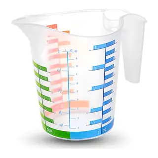 Ölçü Kabı Dereceli Renkli 1000 ML
