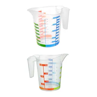 Ölçü Kabı Dereceli Renkli 1000 ML + 300 ML Set
