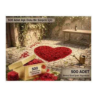 Kırmızı 500 Adet Yaprağı