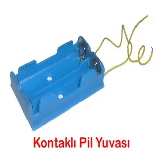 Pil Yuvası - Okul Deney Pil Yatağı 100 Adet