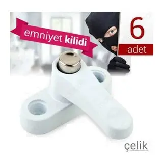 Pvc Kapı Pencere Emniyet Kilidi - Pimapen Kilidi - ÇELİK - 6 Adet