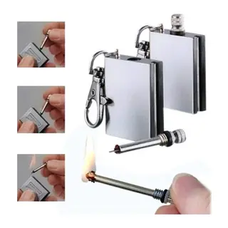 Benzinli Kibrit Çakmak Magnezyum Çubuklu lıklı Benzinli Metal Kibrit