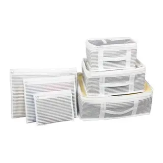 Bul İçi Düzenleyici Valiz Organizer 6 lı Set - Çizgili