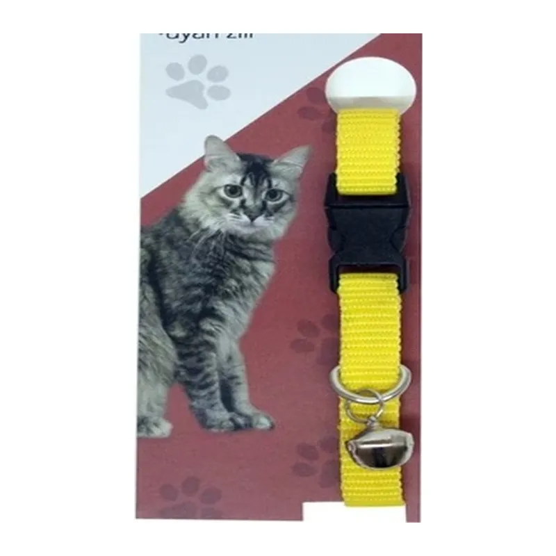 Elastik Ayarlanabilir Çıngıraklı Kedi Tasması