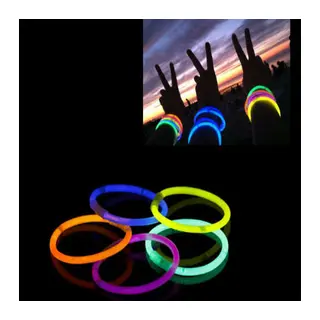 10 Adet Karanlıkta Işık Veren Bracelet Fosforlu Kırılan Çubuk Bileklik