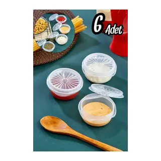 9 lu Yelpaze Kapaklı Şeffaf Mini Sosluk - Ketçap Mayonez Kabı- Yanı Şeker luk