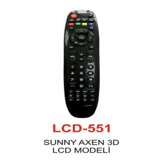 SUNNY - AXEN 3D Serisi TV KUMANDASI LCD 551