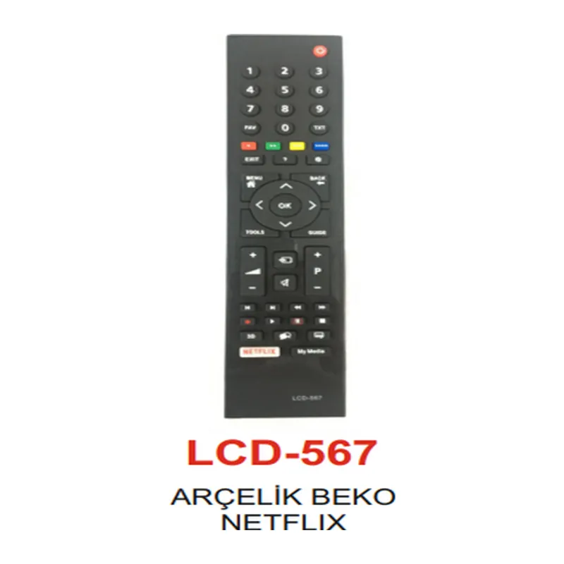 Arçelik - 3D Smart Netflix Tv Kumandası - LCD 567