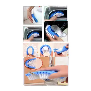 Bükülebilir Esnek Kenar Köşe Labo Temizleme Fırçası Banyo Fırçası