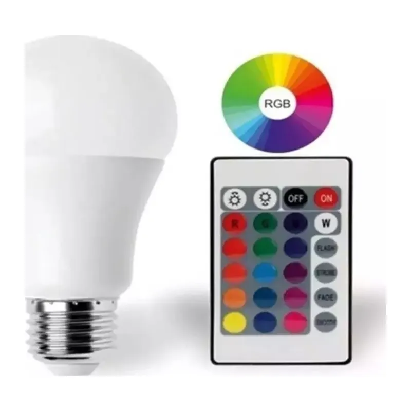 9W E27 RGB ve Beyaz Işık Kumandalı Ampul