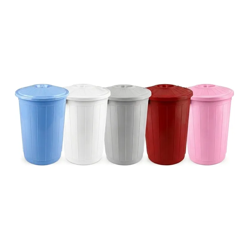 Kovası 70 Lt Plastik Kovası Kapaklı Büyük Boy Bidonu Dalı Kovası