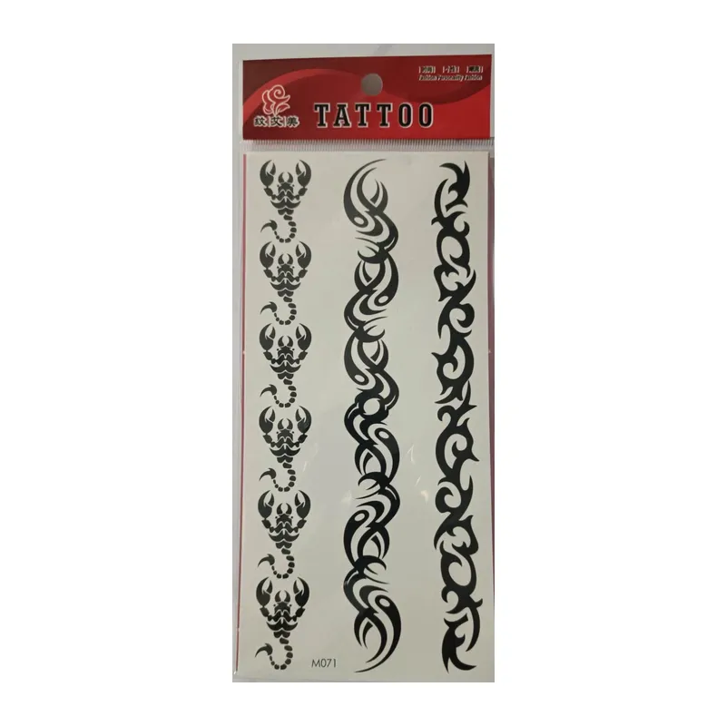 Geçici Dövme Şablonu 3lü - M071