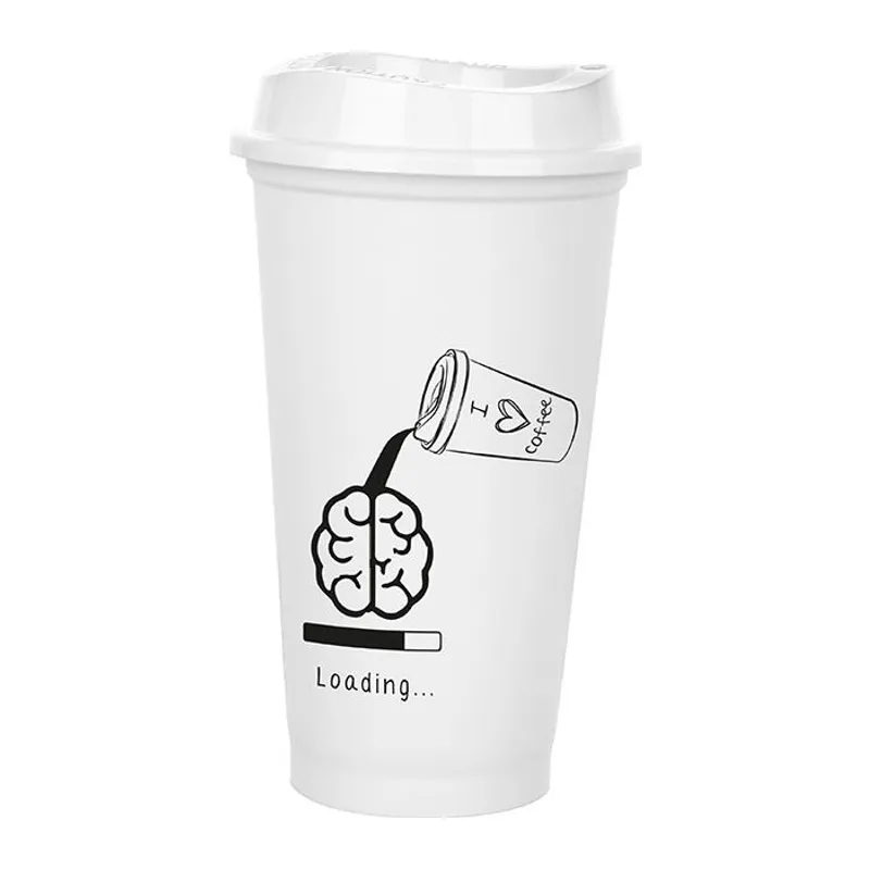 Bardağı - Kapaklı Beyaz 473 ml