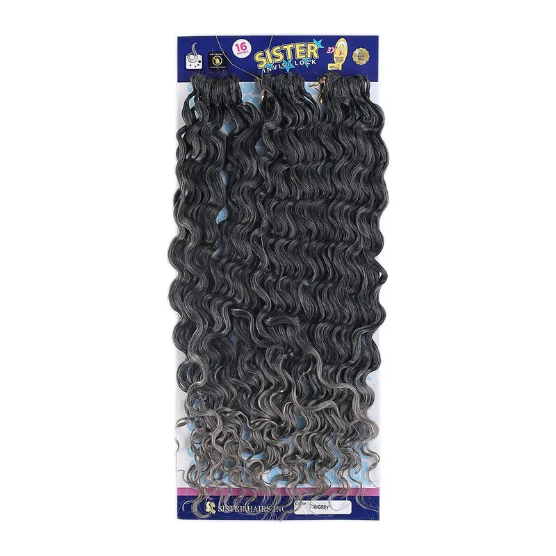 Afro Daası / Siyah Gri Ombreli T1B/Grey