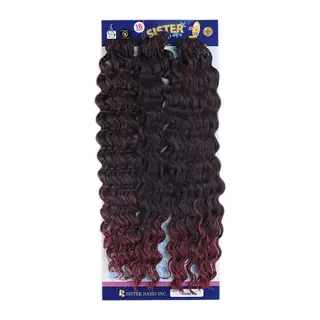 Afro Daası /Siyah Kızıl Ombreli 1B/BG