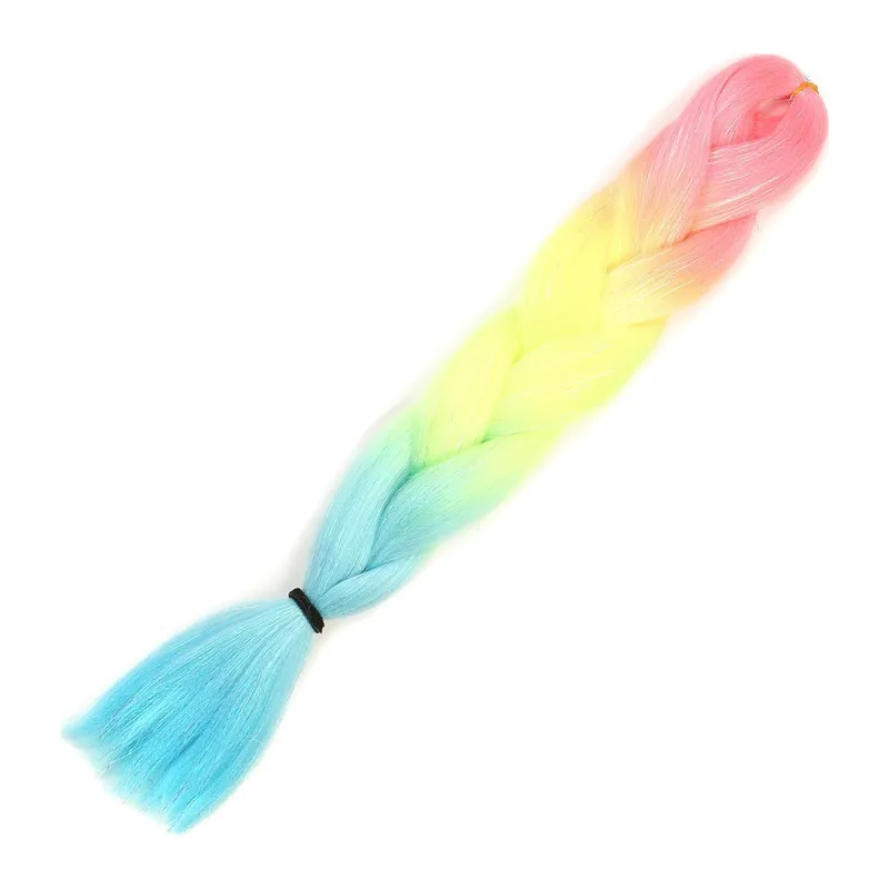 Simli Fuşya / Neon Sarı / Açık Mi Ombreli Örük 100 Gr.