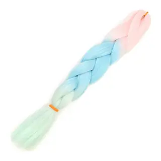 Simli Şeker Pembe / Açık Mi / Su Yeşili Ombreli Örük 100 Gr.