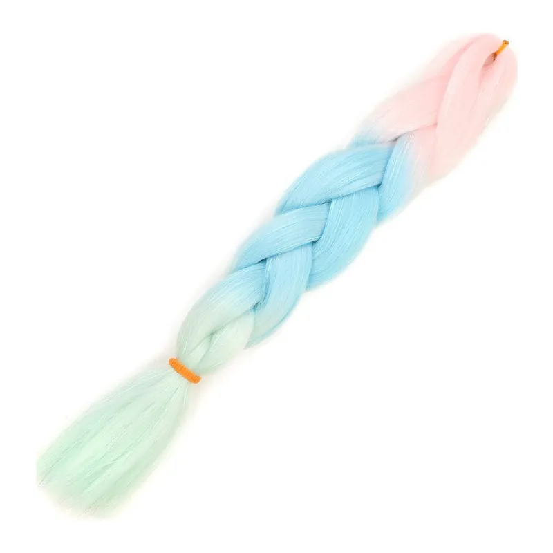 Simli Şeker Pembe / Açık Mi / Su Yeşili Ombreli Örük 100 Gr.