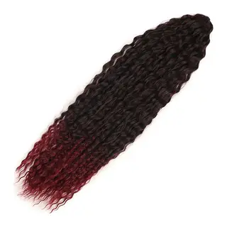 Brazilian Afro Daası / Siyah / Kızıl Ombreli