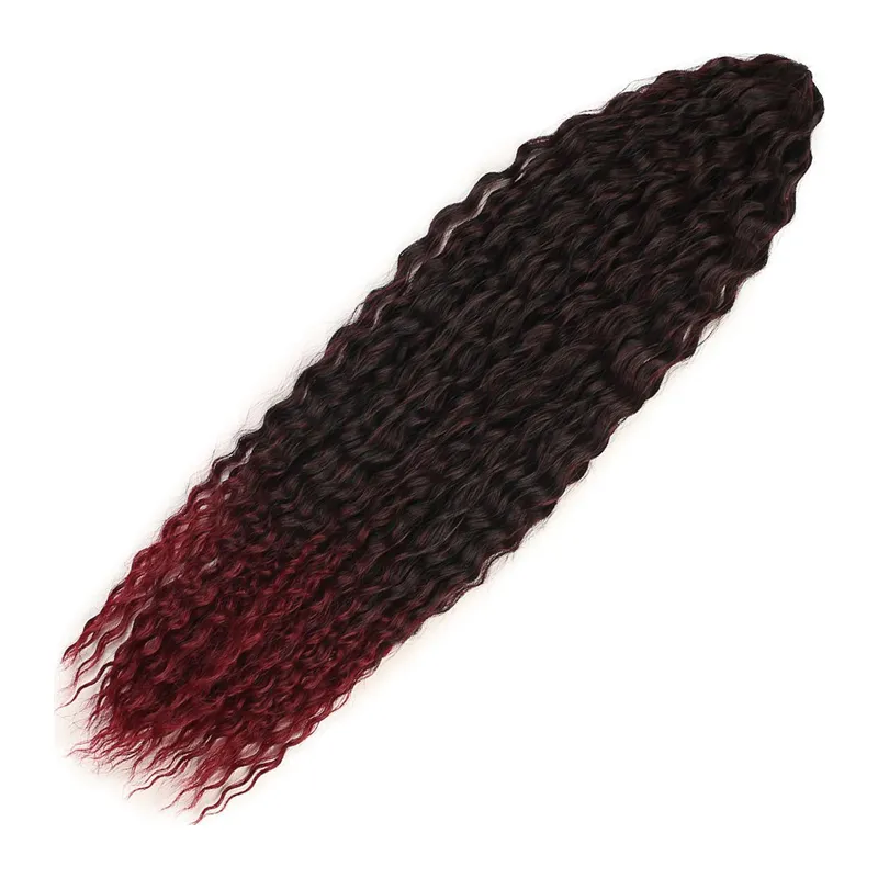 Brazilian Afro Daası / Siyah / Kızıl Ombreli