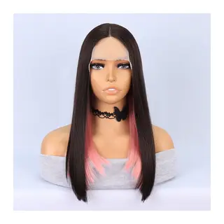 rengi Pembe Işıltılı Tül Peruk