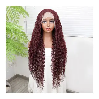 Afro Daa Kızıl Fiber Sen Tül Peruk