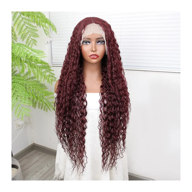 Afro Daa Kızıl Fiber Sen Tül Peruk