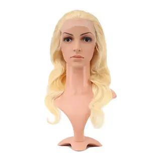 Gerçek Front Lace Daalı Platin Tül Peruk / 60/65cm