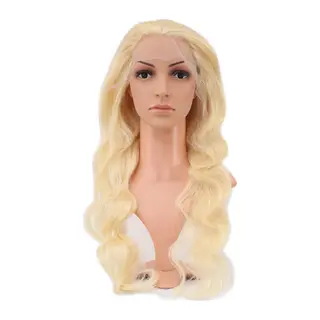 Gerçek Front Lace Daalı Platin Tül Peruk / 70/75cm