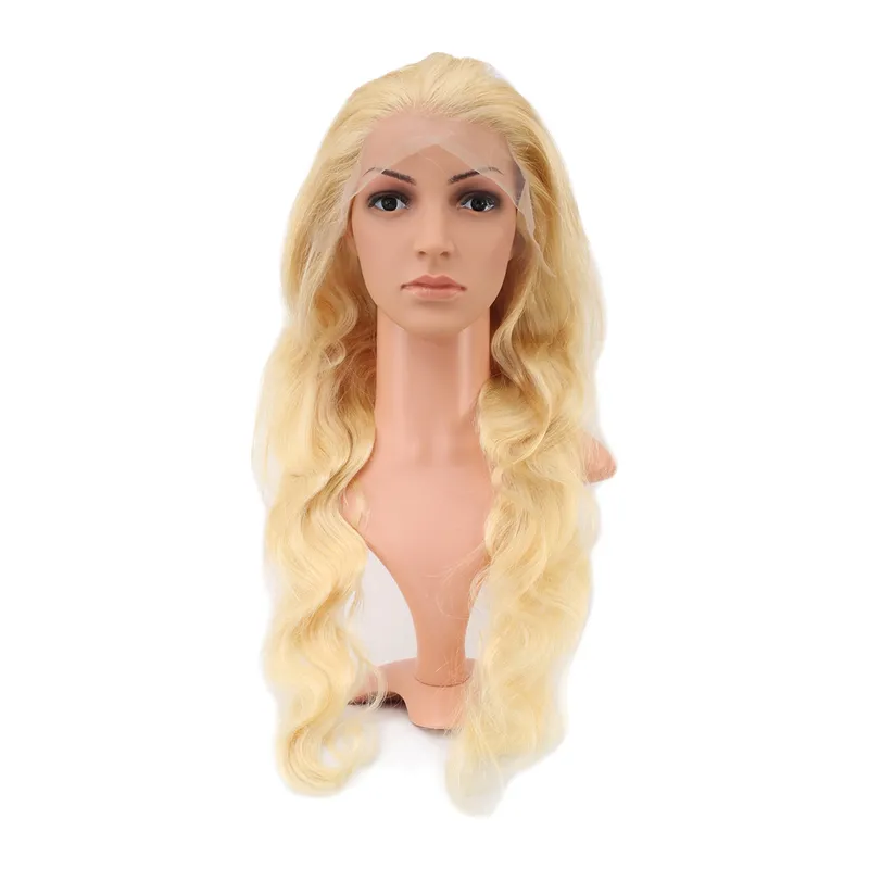 Gerçek Front Lace Daalı Platin Tül Peruk / 75/80cm