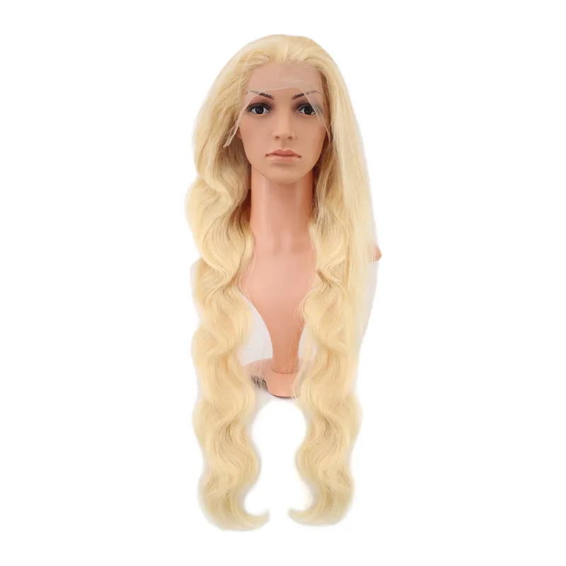 Gerçek Front Lace Daalı Platin Tül Peruk / 85/90cm