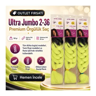 3 Paket / Afrika Örgüsü Ve Rasta İçin Sen Ombreli 2/36