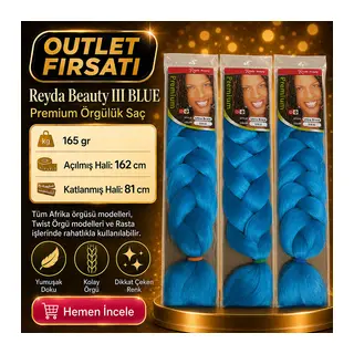 3 Paket / Afrika Örgüsü Ve Rasta İçin Sen BLUE3