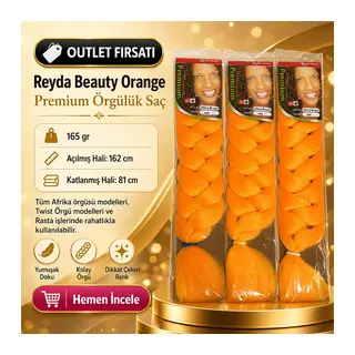 3 Paket / Afrika Örgüsü Ve Rasta İçin Sen ORANGE