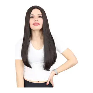 Fiber Sen Uzun Düz Peruk / rengi