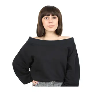 Kısa Küt Perçemli Fiber Sen Peruk / Açık