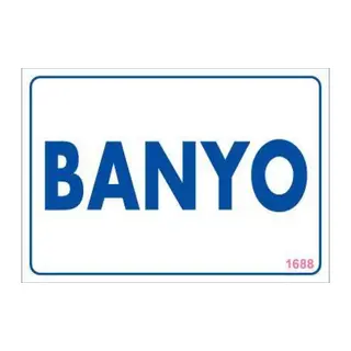 Banyo Uyarı Levhası 17,5x25 KOD:1688